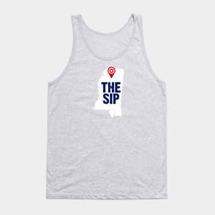 The Sip, Mississippi, State of Mississippi, Map Art, Map, Location, Oxford, Oxford ms, Oxford Mississippi Tank Top